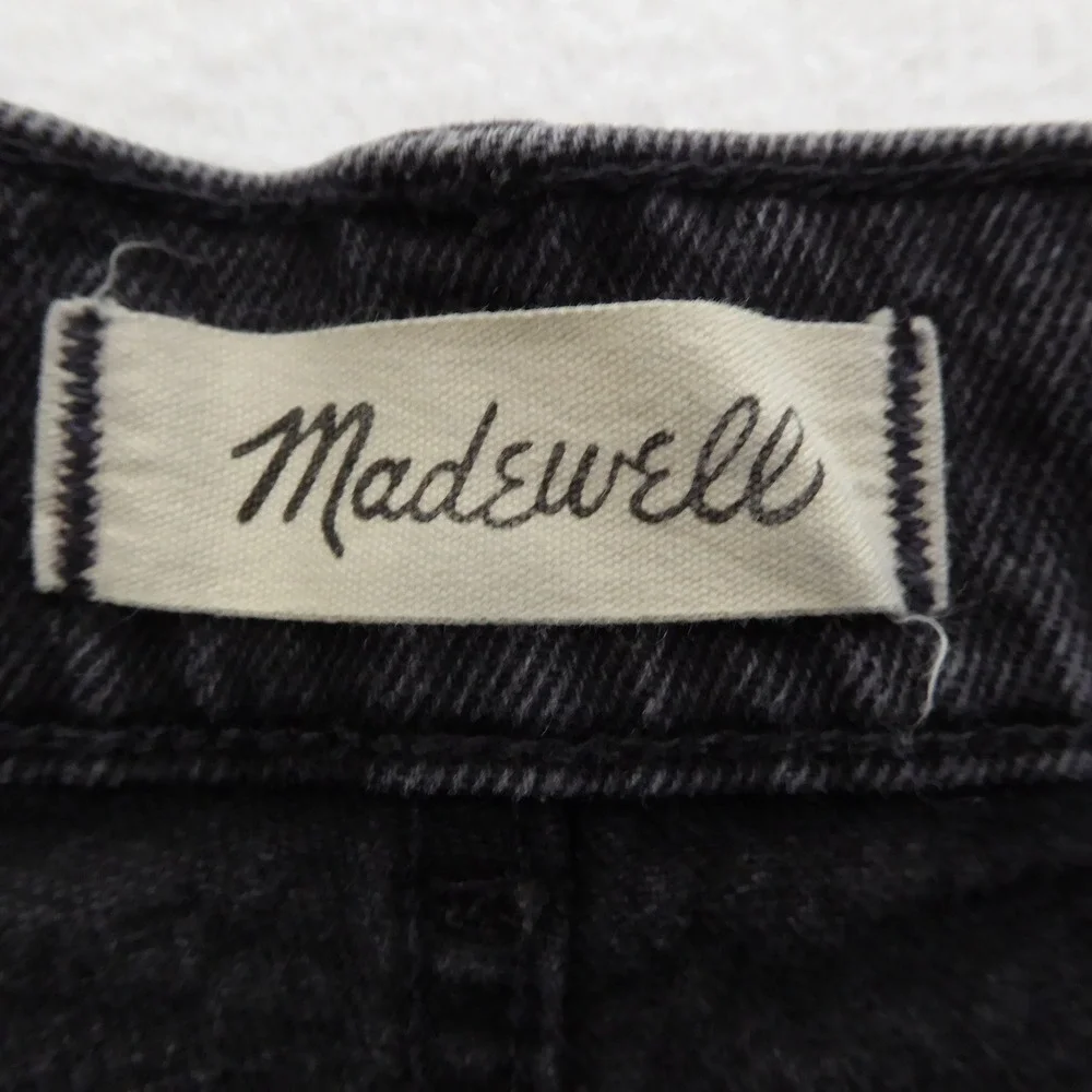 Madewell 90s Straight Jeans Charcoal Black Wash Size 29 High Rise Denim - Picture 7 of 10